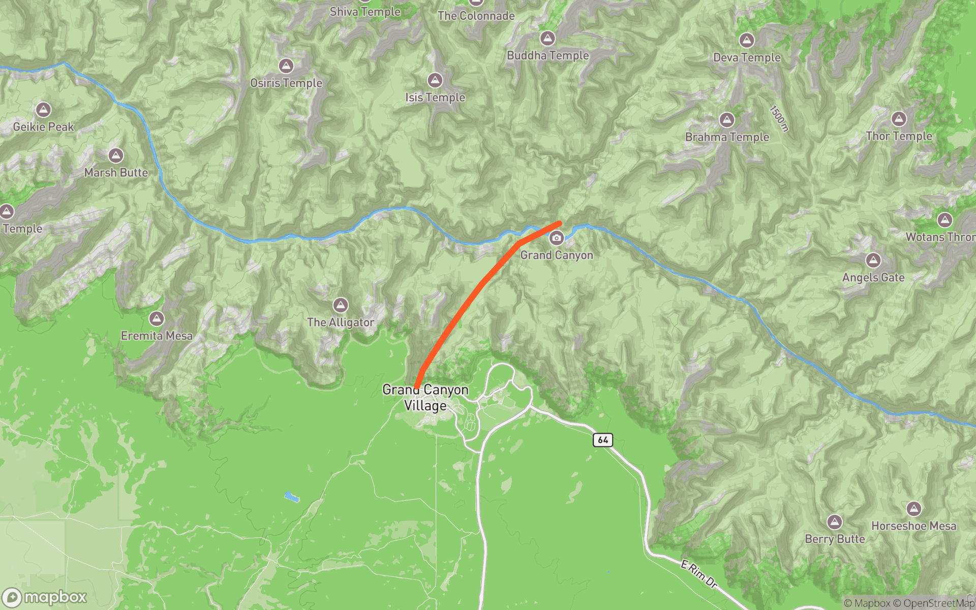 Map preview of an outdoor workout route for Apple Watch GPX export